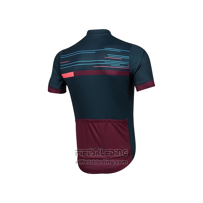 2021 Fietskleding Pearl Izumi Donker Blauw Diep Rood Korte Mouwen en Koersbroek
